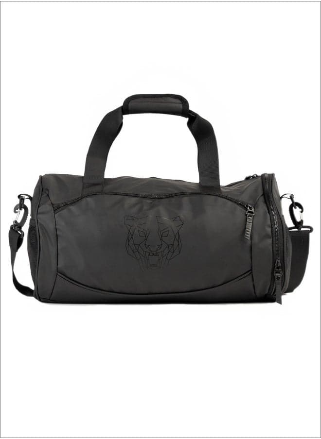 Tanjim Squad Black - Sleek Waterproof Duffle for Men - Image 1