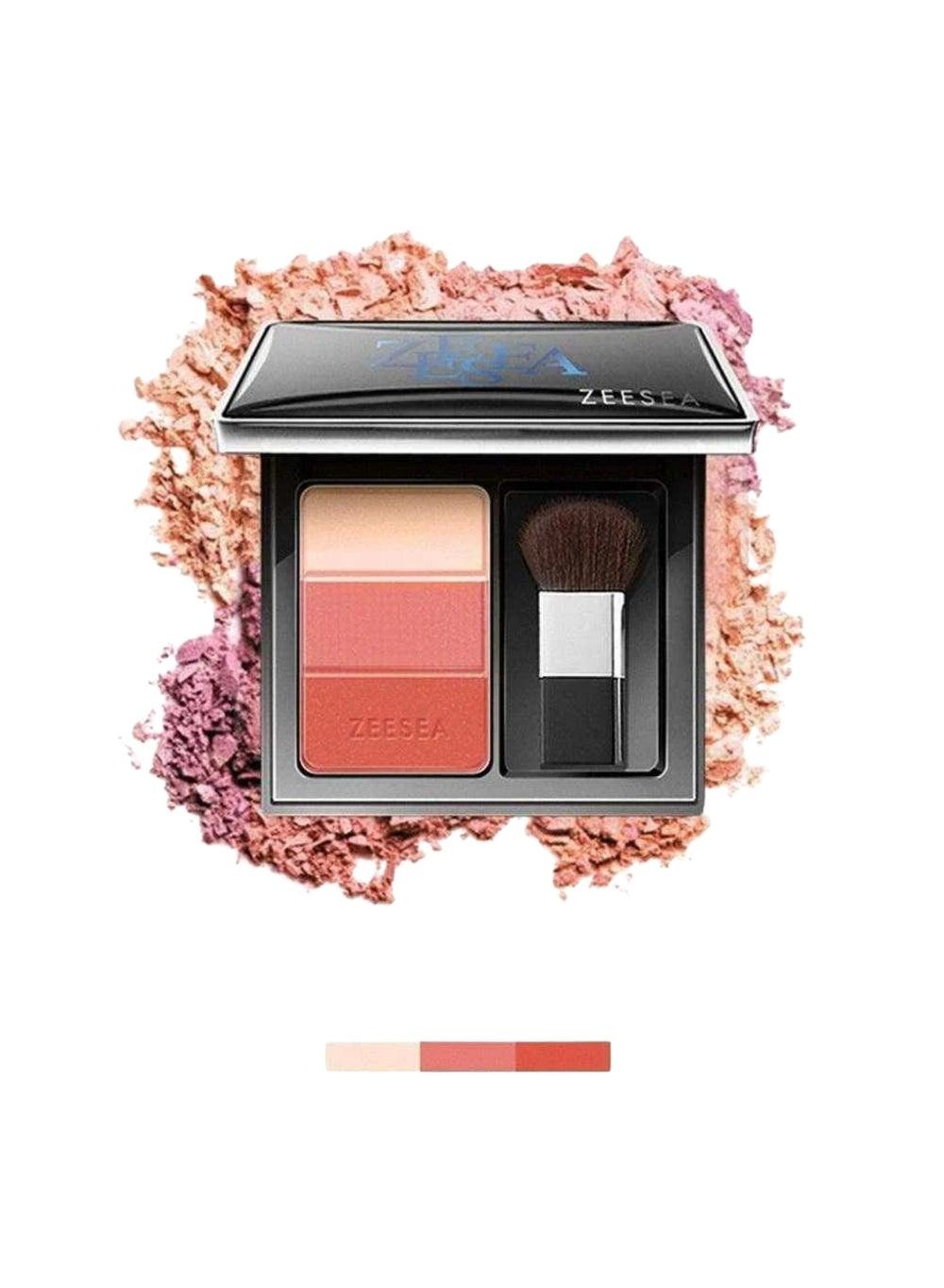 ZEESEA Vigour Orange 3-Color Radiant Blush Palette - Image 1