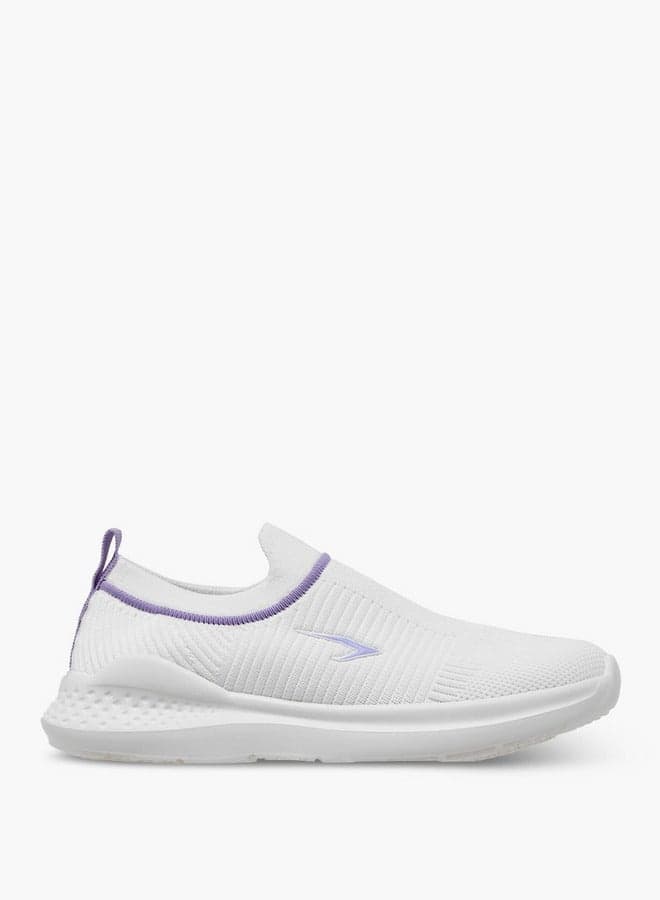 24Yk549Gj Ex Elegant Textured White Sneakers for Girls - Image 1