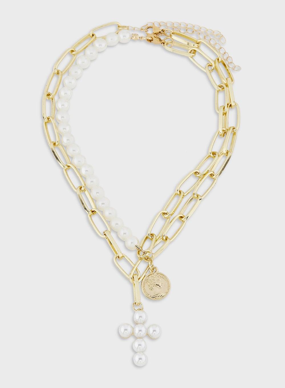 Vanilla Rouge Elegance: Adjustable Women's Necklace - Image 1