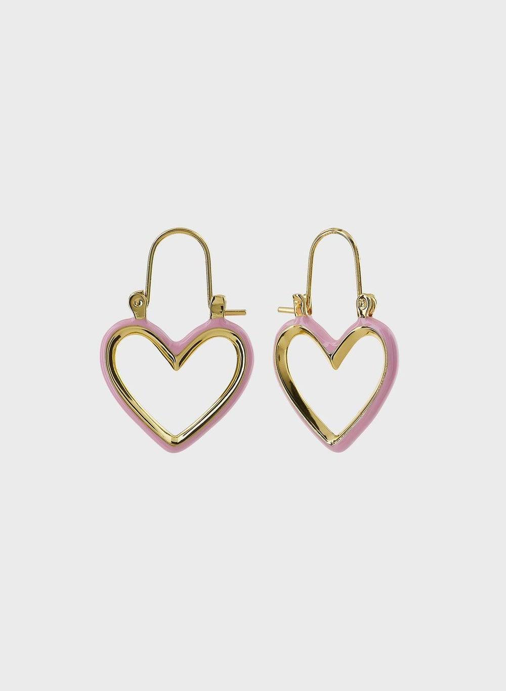 LUV AJ Mini Heartbreaker Hoop Earrings - Elegant Charm - Image 1