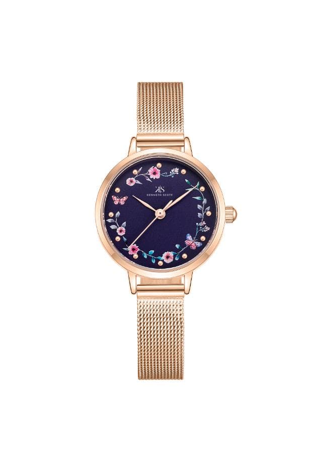 KENNETH SCOTT K23512-RMKN Elegant Rose Gold Women's Watch - 28mm - Image 1