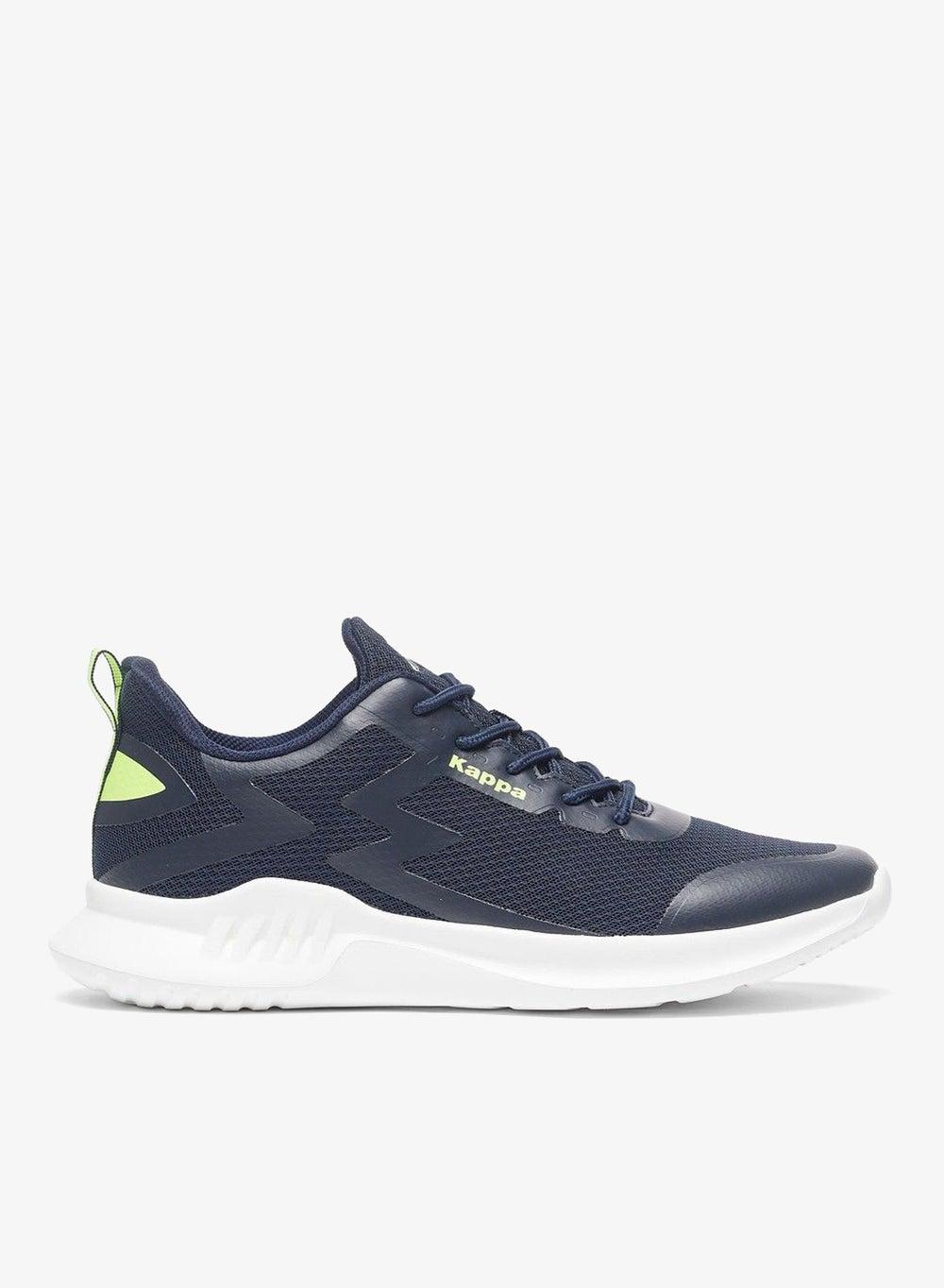 22Ym020M Blue Textured Low-Ankle Men's Sneakers - Image 1