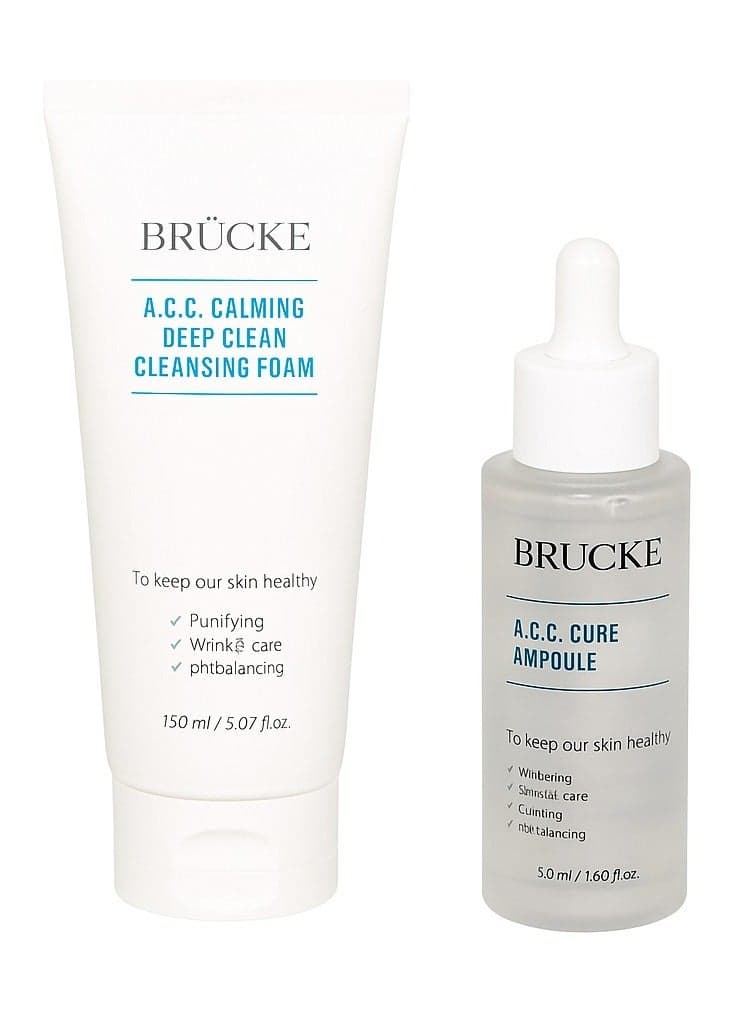 BRUCKE K-Beauty Essentials: Calming Foam & Serum Duo - Image 1