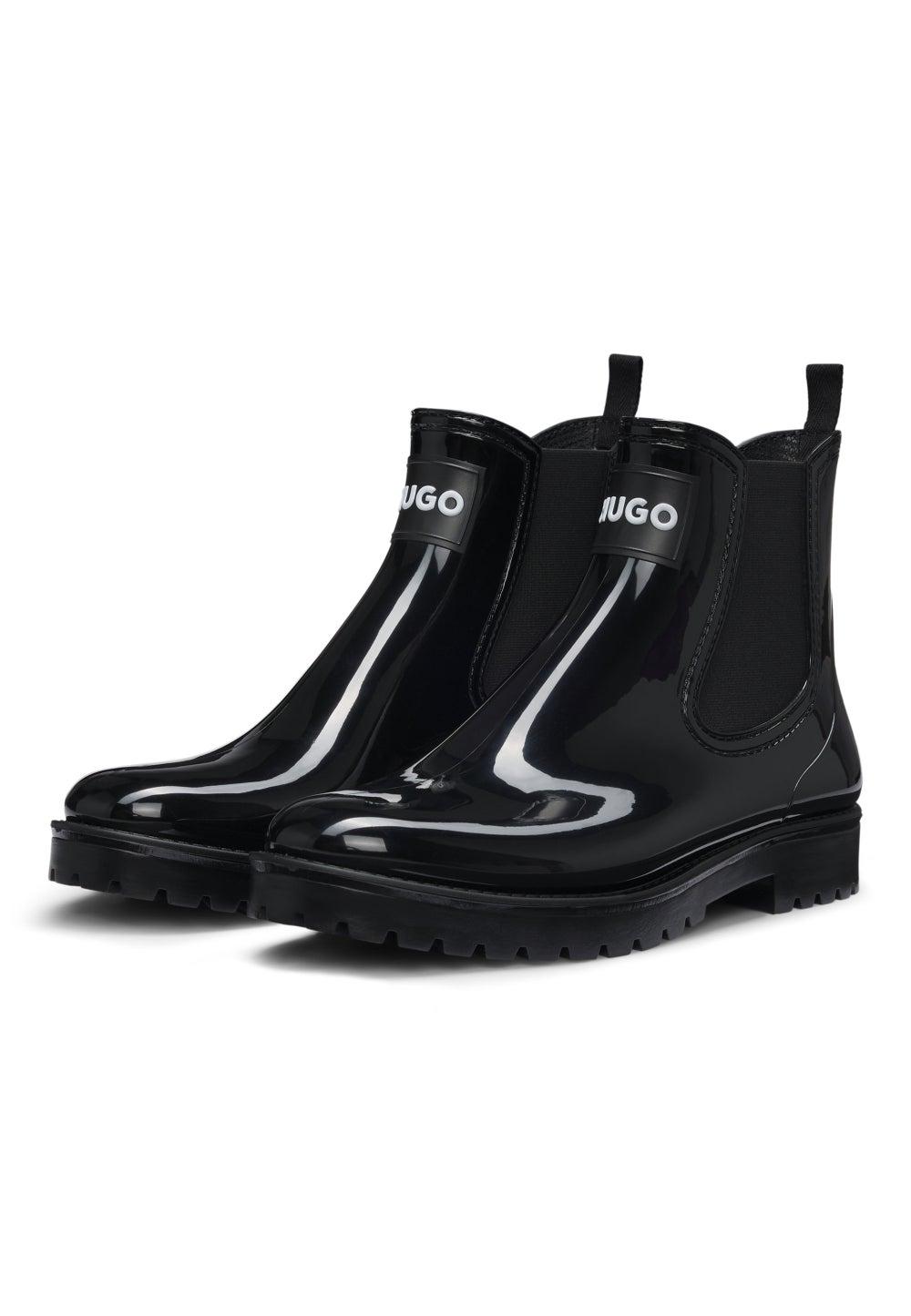 Elegant Chelsea Gloss Rain Boots with Logo 50498397001 - Image 1