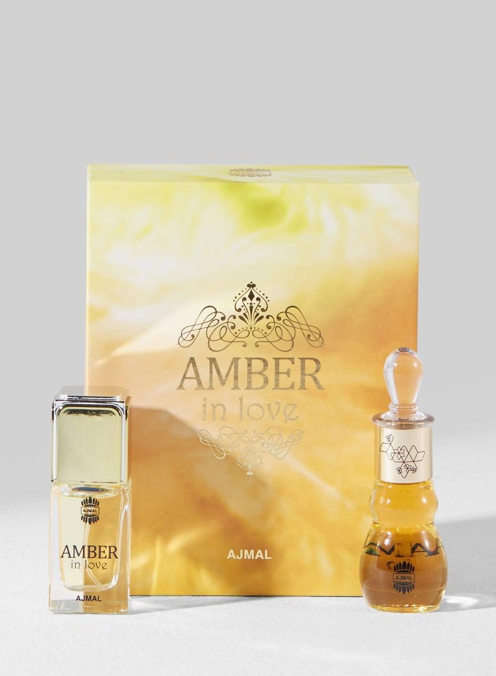 Amber In Love Unisex Set - Perfume Oil & EDP 12ml/14ml - Image 1