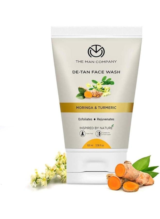 Turmeric & Moringa Men's Detox Face Wash - 100 Ml - Image 1