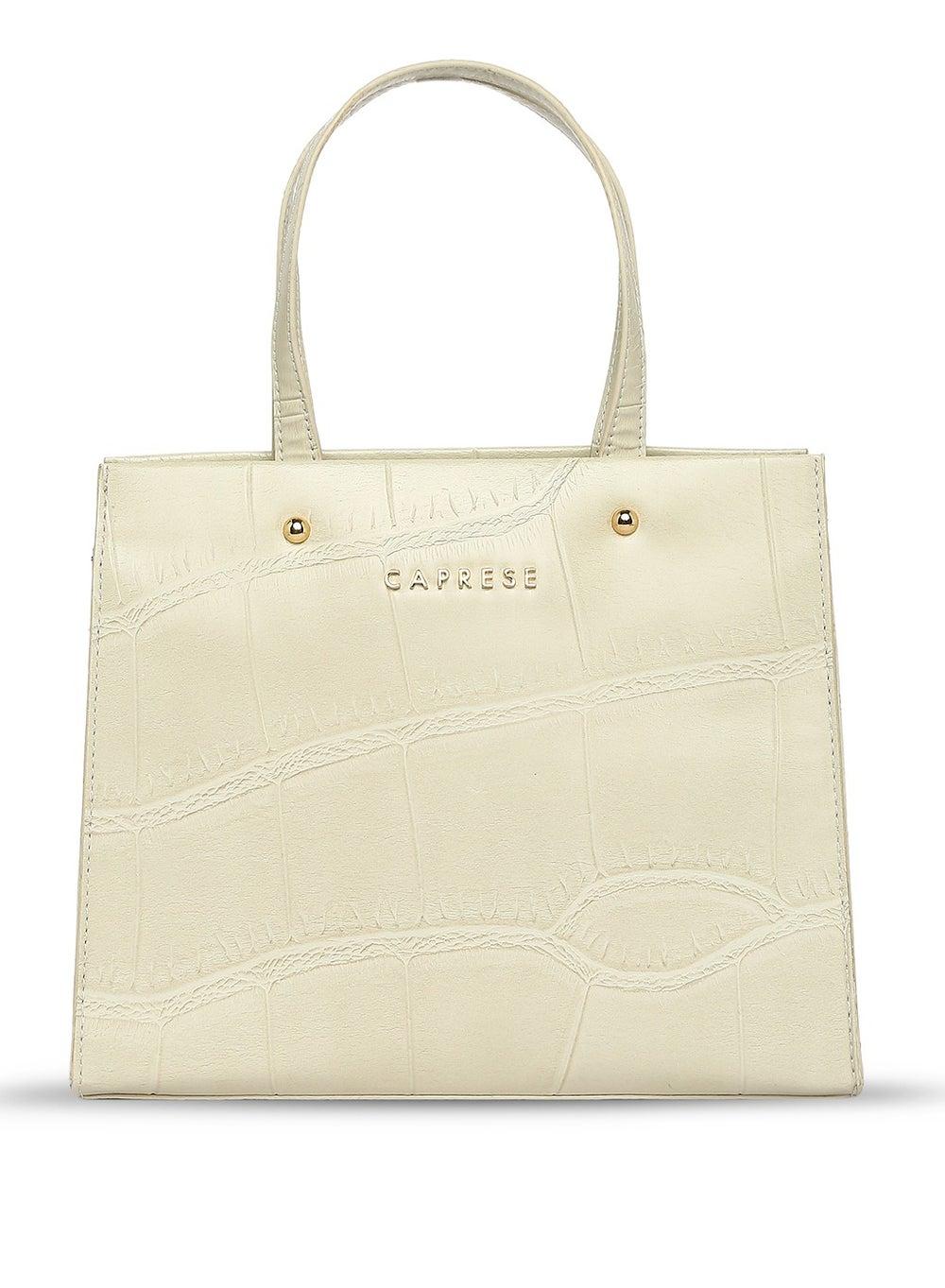 Caprese Mink Abstract Beige Small Tote - Chic Elegance - Image 1