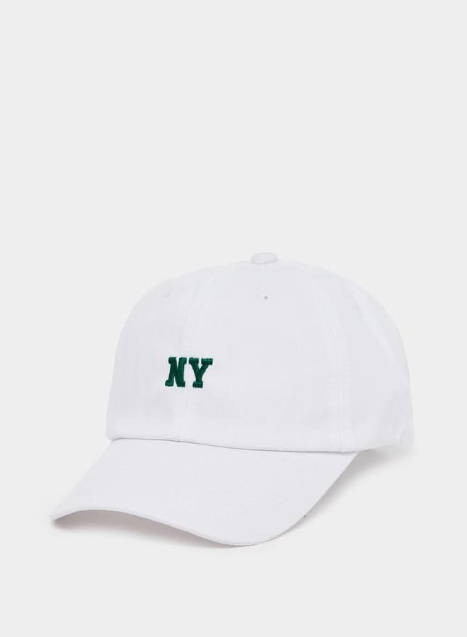Styli Embroidered Curved Cap - Elegance for Every Man - Image 1