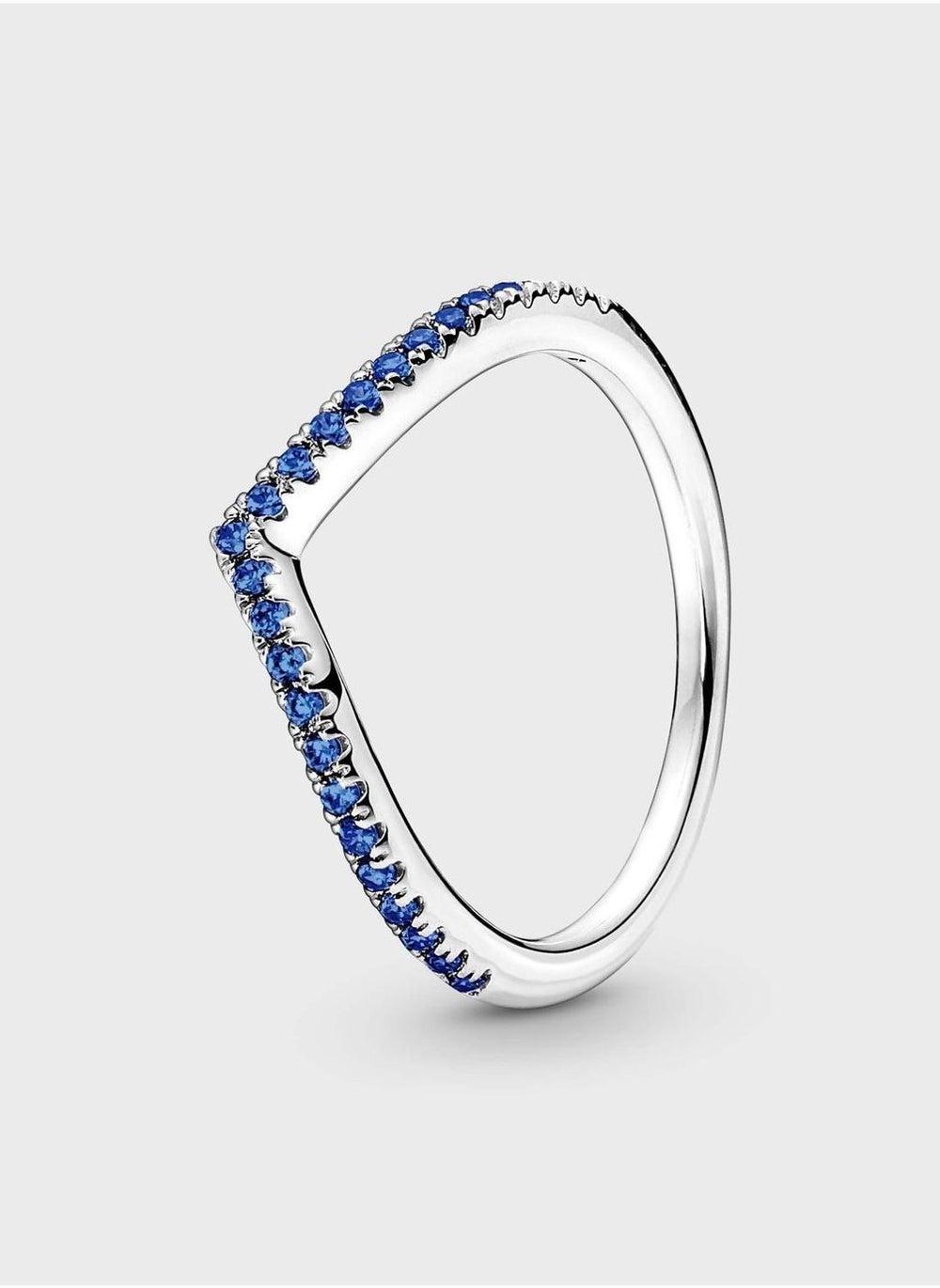 PANDORA Timeless Wish Sparkling Blue Ring for Women - Image 1