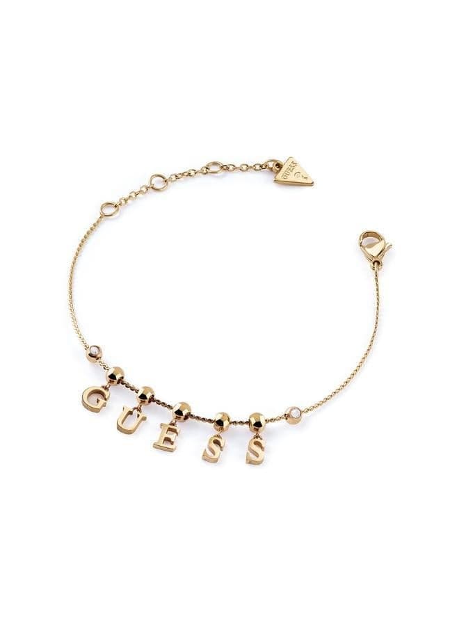 GUESS Rose Gold Charm Bracelet with Zirconia Accents - Image 1