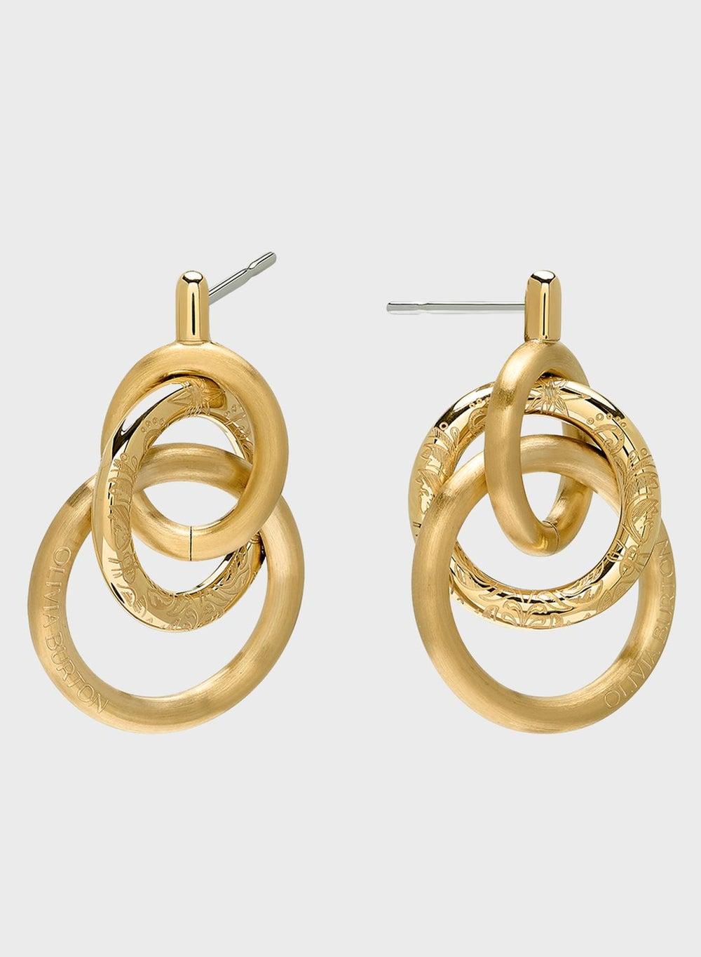 OLIVIA BURTON Ionic Plated Elegance Stud Earrings - Image 1