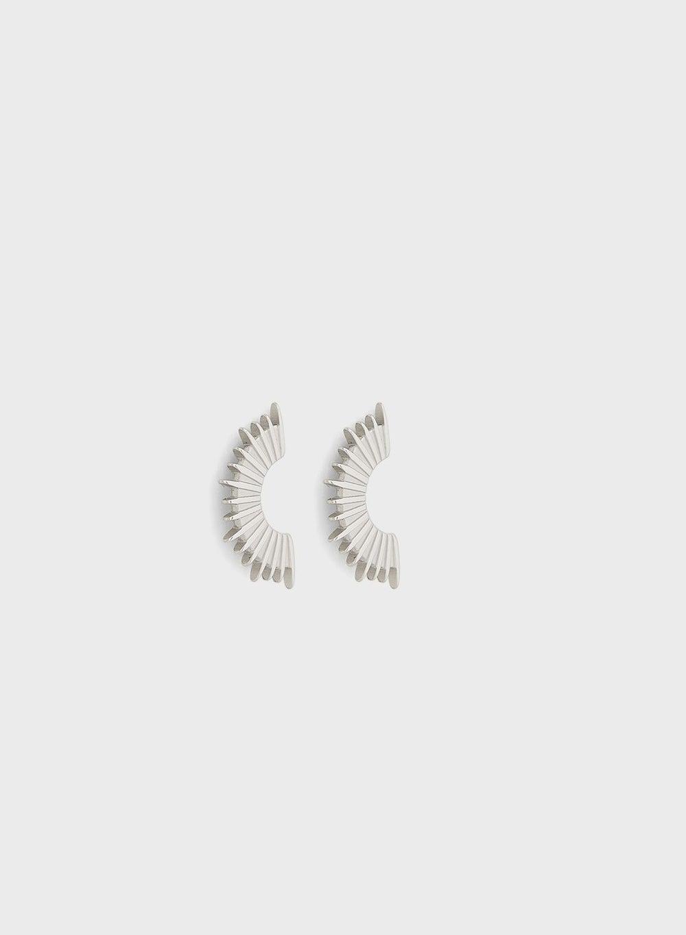 Aaliyah Spike Fan Earrings - Lady Mauve Elegance - Image 1