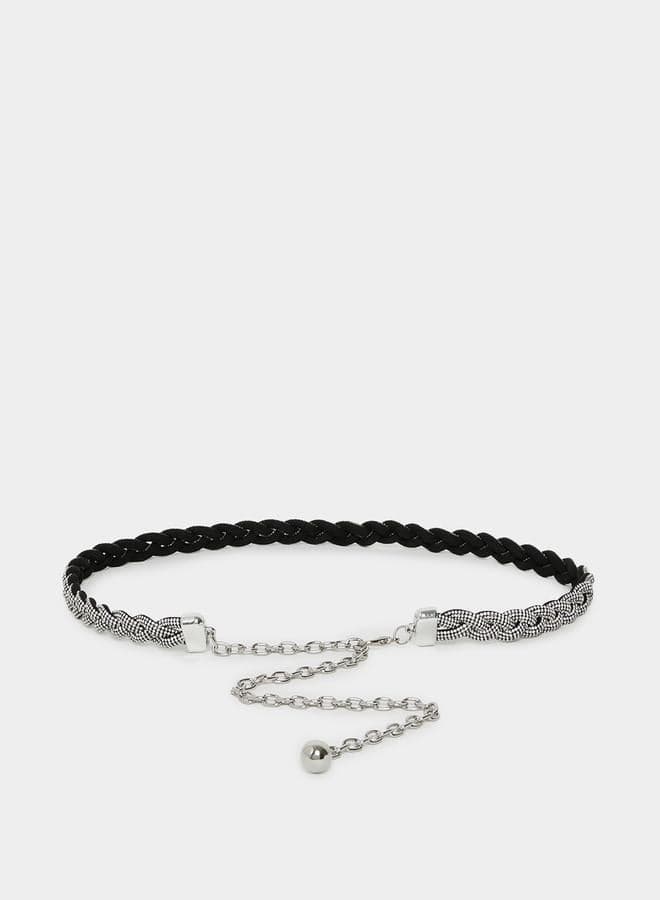 Styli Braided Embellished Elegant Belt for Women - Image 1