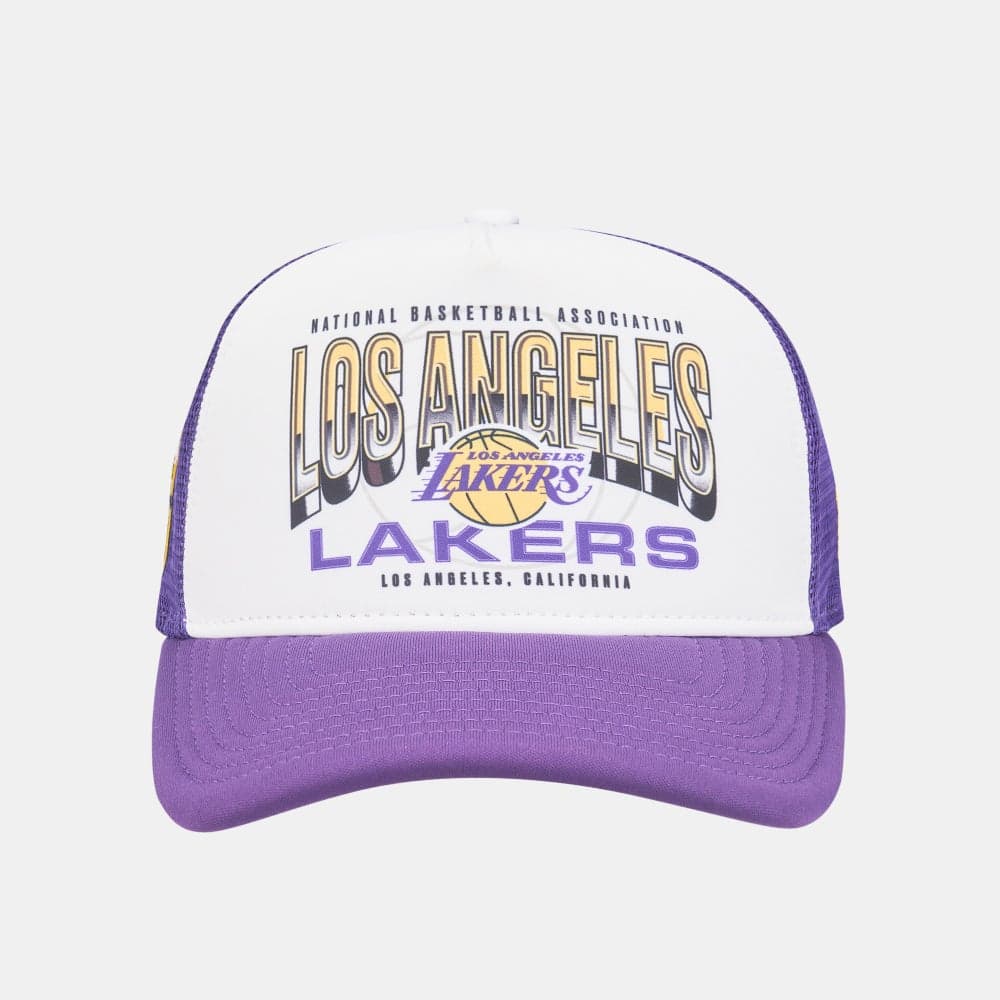 Elegant Los Angeles Lakers NBA Team Trucker Cap by New Era - Image 1