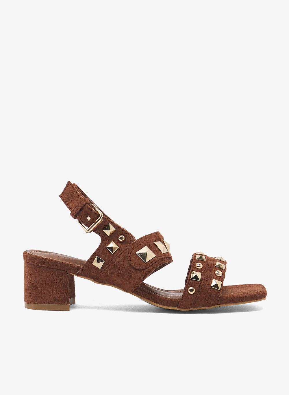 Elegant Vhlmi16 Sling-Back Heeled Sandals in Brown - Image 1