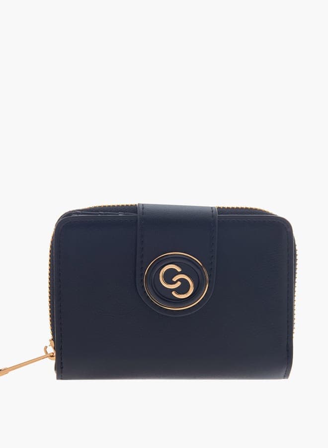 Celeste Women's Chic Logo Wallet with Secure Zip & Flap - Image 1