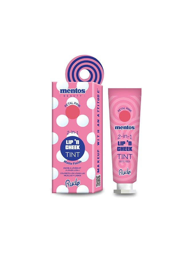 Mentos 2 In 1 Lip'N Cheek Tint - Petal Pink - Image 1