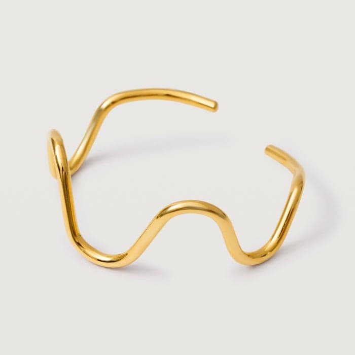 Noya Yemaya 18K Gold-Plated Oceanic Bangle for Women - Image 1