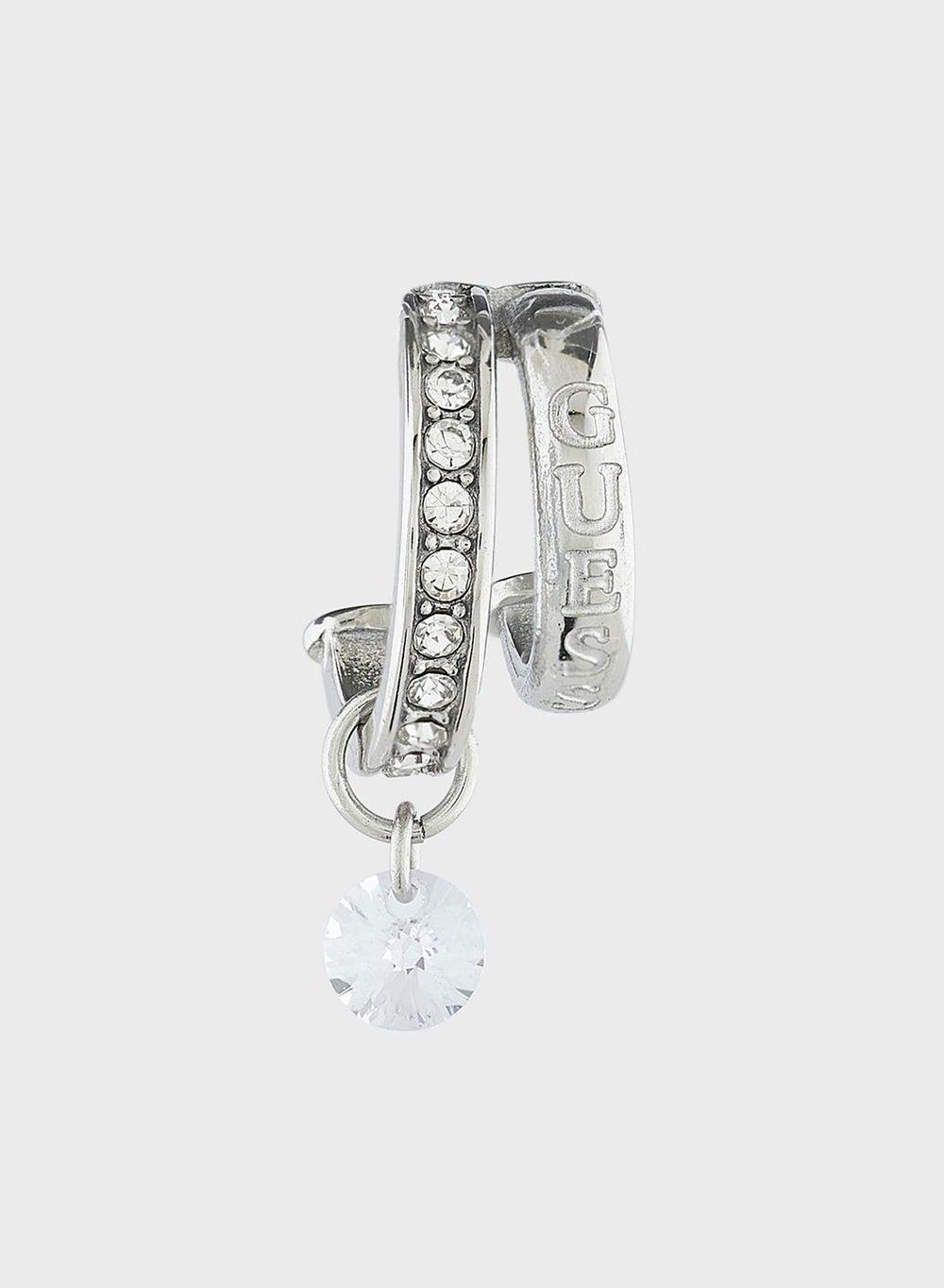 GUESS Elegant Hanging Drop Earrings with Faux Stones - Image 1