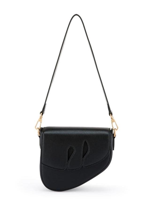 Veganologie Pebble Bamboo Stem Bag - Eco-Elegant Black - Image 1