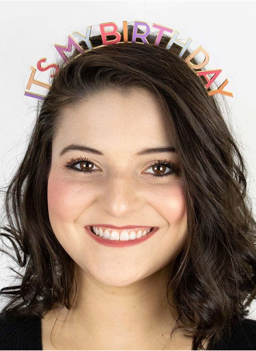 Talking Tables Enamel Birthday Headband – Timeless Celebration - Image 1