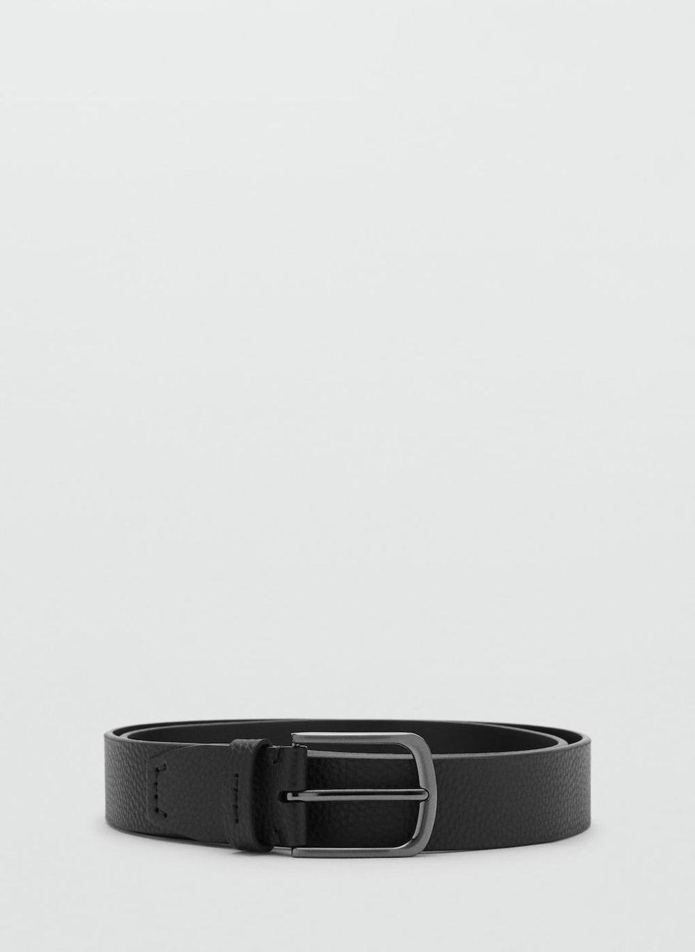 Mango Man Pebbled Leather Elegance Belt - Image 1