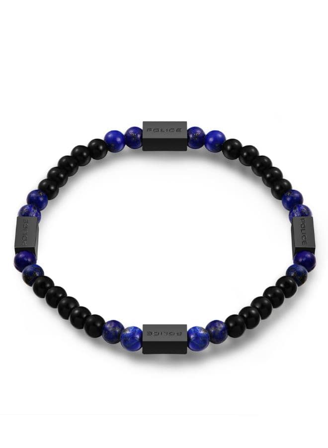 POLICE Urban Color Men's Bracelet in Black and Blue - Image 1