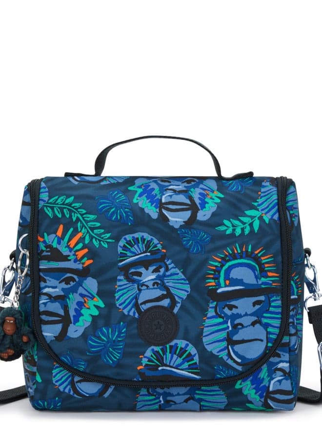 Kipling Kichirou Blue Monkey Fun Large Lunch Bag - Image 1
