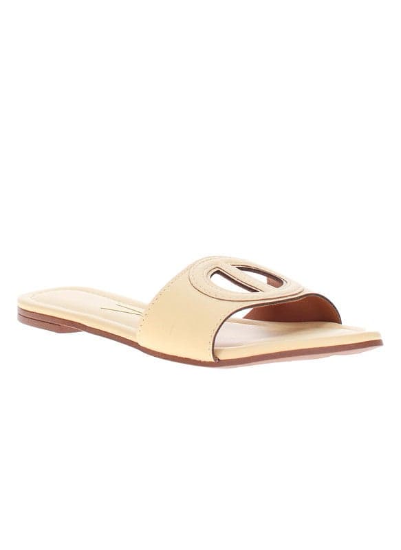 Vizzano Elegance: Yellow Flat Sandals - Crafted in Brazil - Image 1