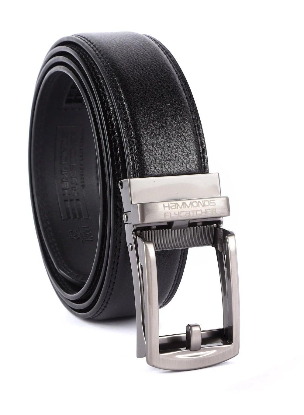 HAMMONDS FLYCATCHER BL8012_GMG_BLK Elegant Leather Belt for Men - Image 1