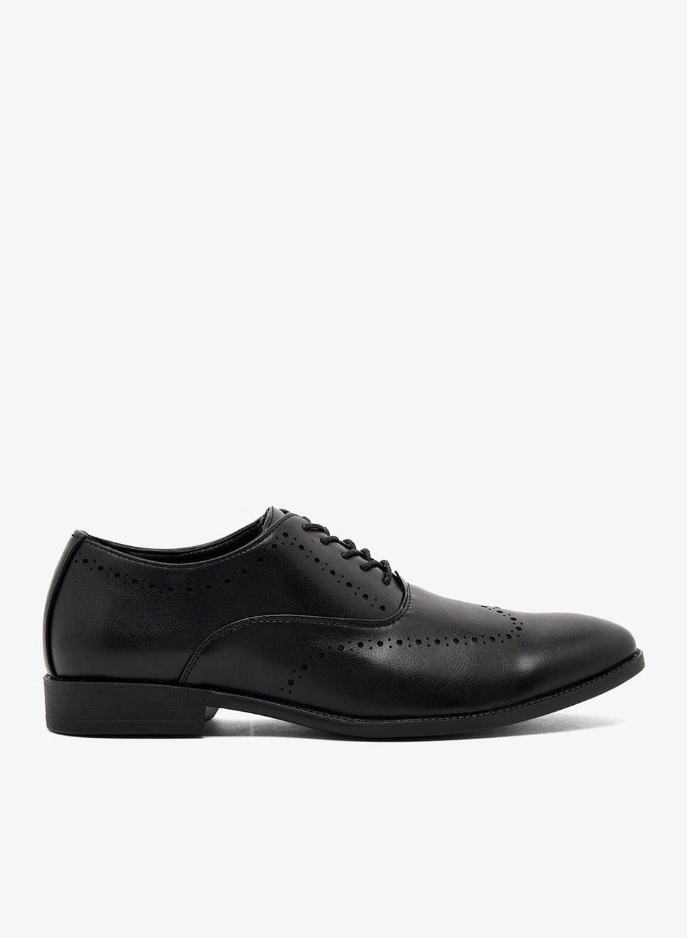 HPB 02021 Black Oxford Brogues: Elegance Redefined - Image 1