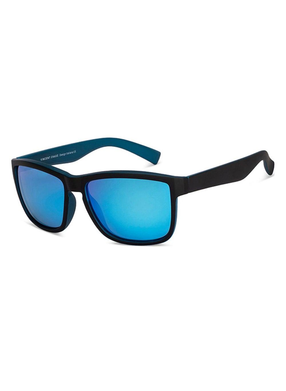 VINCENT CHASE VC S14458 Stylish Black Full Rim Square Sunglasses - Image 1
