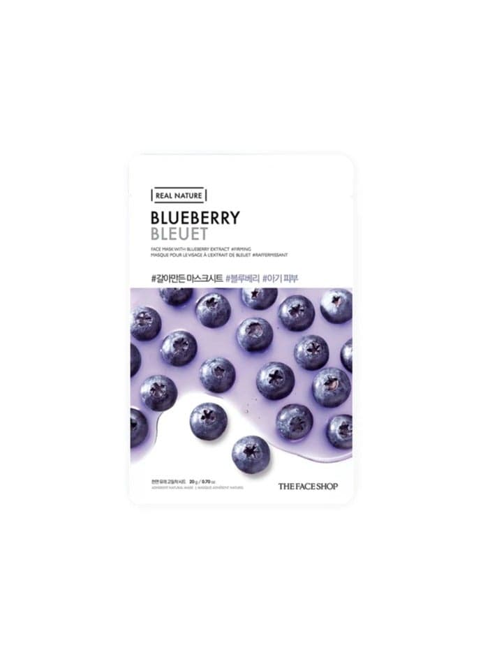 THEFACESHOP REAL NATURE Blueberry Rejuvenating Mask - Image 1