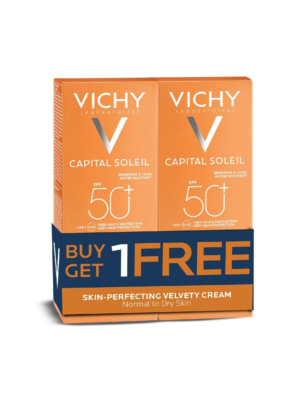 Vichy Capital Soleil Velvety Sun Cream SPF 50 BOGO - Image 1