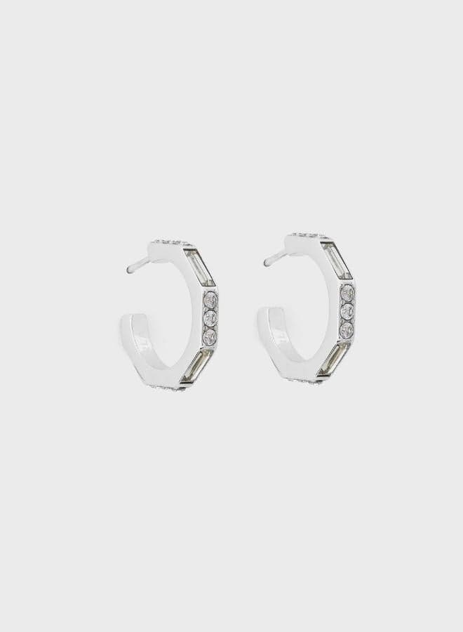 Furla Sparkling Hoop Earrings – Elegant Everyday Glamour - Image 1