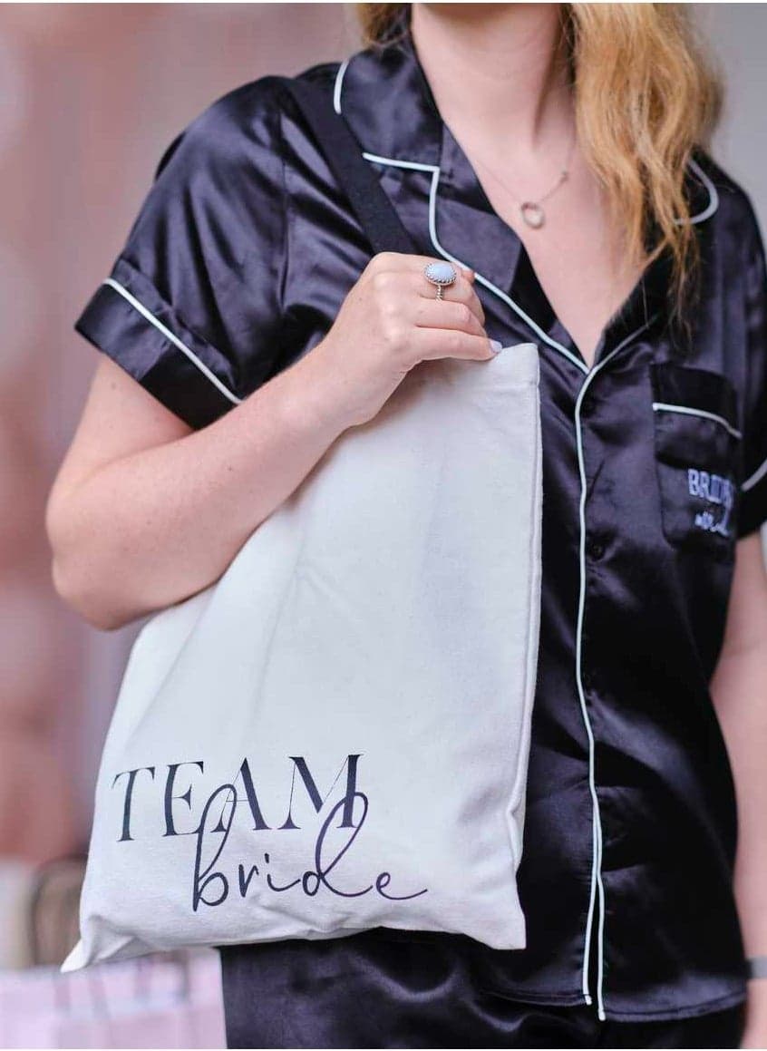 Ginger Ray Team Bride - Elegant Bridesmaid Canvas Tote - Image 1