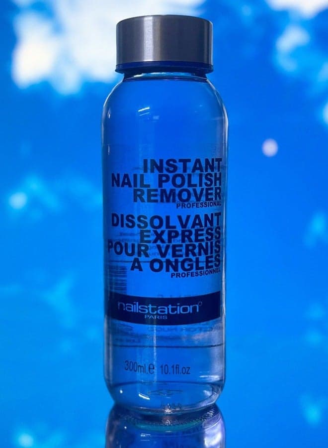 300ml Premium Glass Instant Nail Polish Remover with Acetone - Image 1