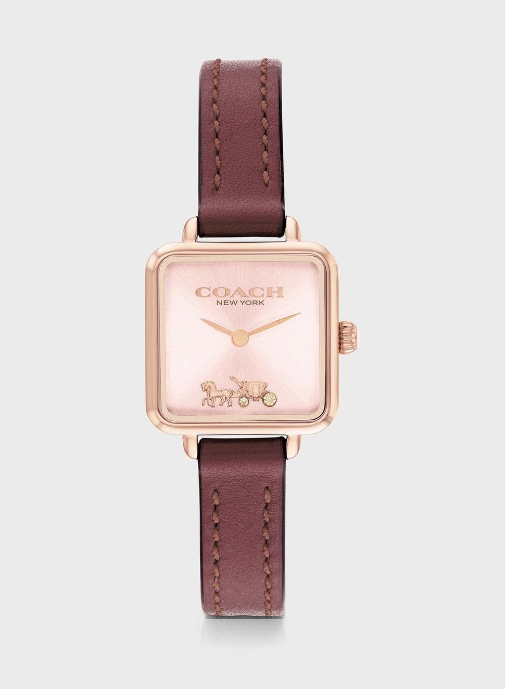 COACH Cass Women's Elegant Analog Leather Watch - Image 1