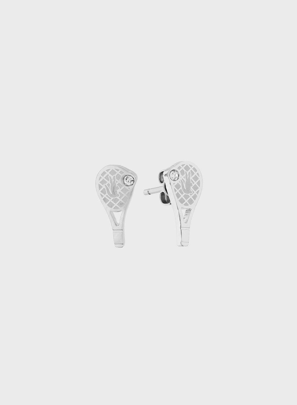 LACOSTE Crystal Drop Stainless Steel Earrings for Women - Image 1