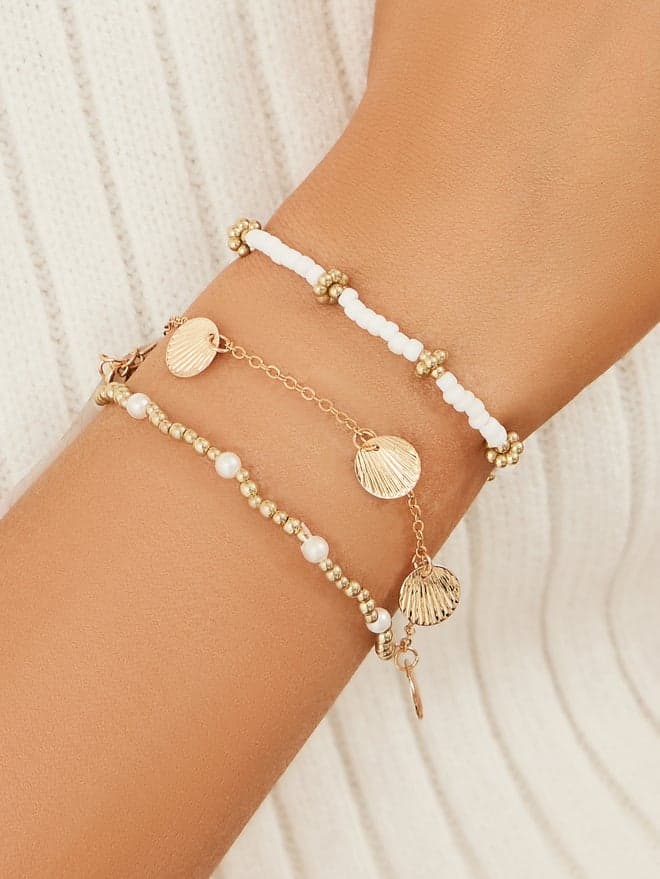 Styli Beaded Bracelet Trio - Elegant Accessory for Every Occasion - Image 1
