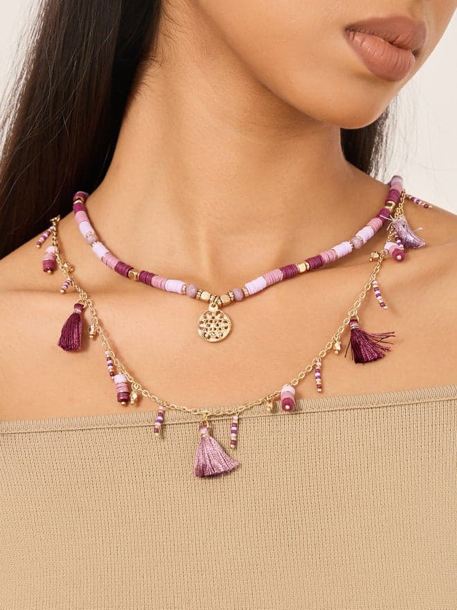 Elegant Duo - Styli Beaded Necklaces for Women - Image 1