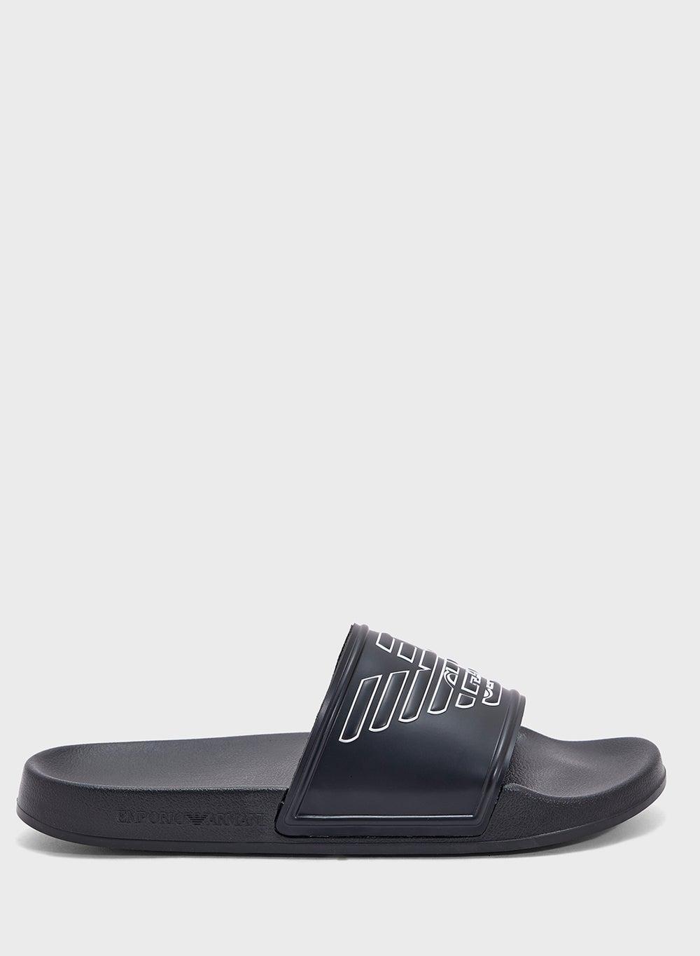 T04-SHOES Elegant Oversized Eagle Beach Slides - Image 1