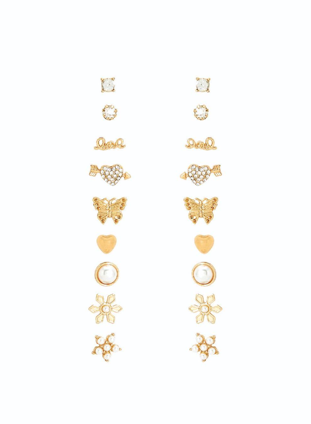 AMICA Exclusive Collection: Set of 9 Diverse Earrings - Image 1