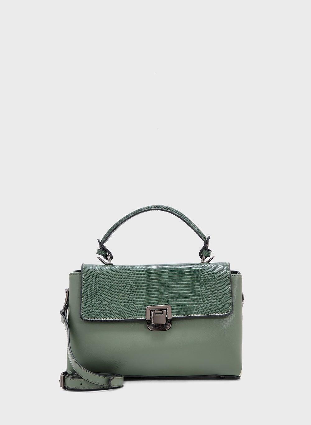 ELLA Metal Clasp Elegance: Stylish Satchel Bag for Women - Image 1