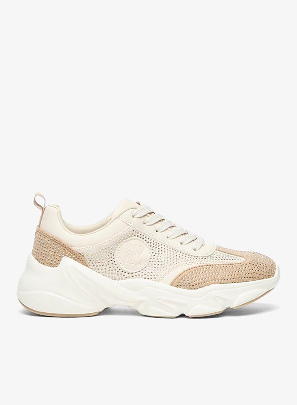 Elegant Beige 1271302A Women's Chunky Sneakers - Image 1