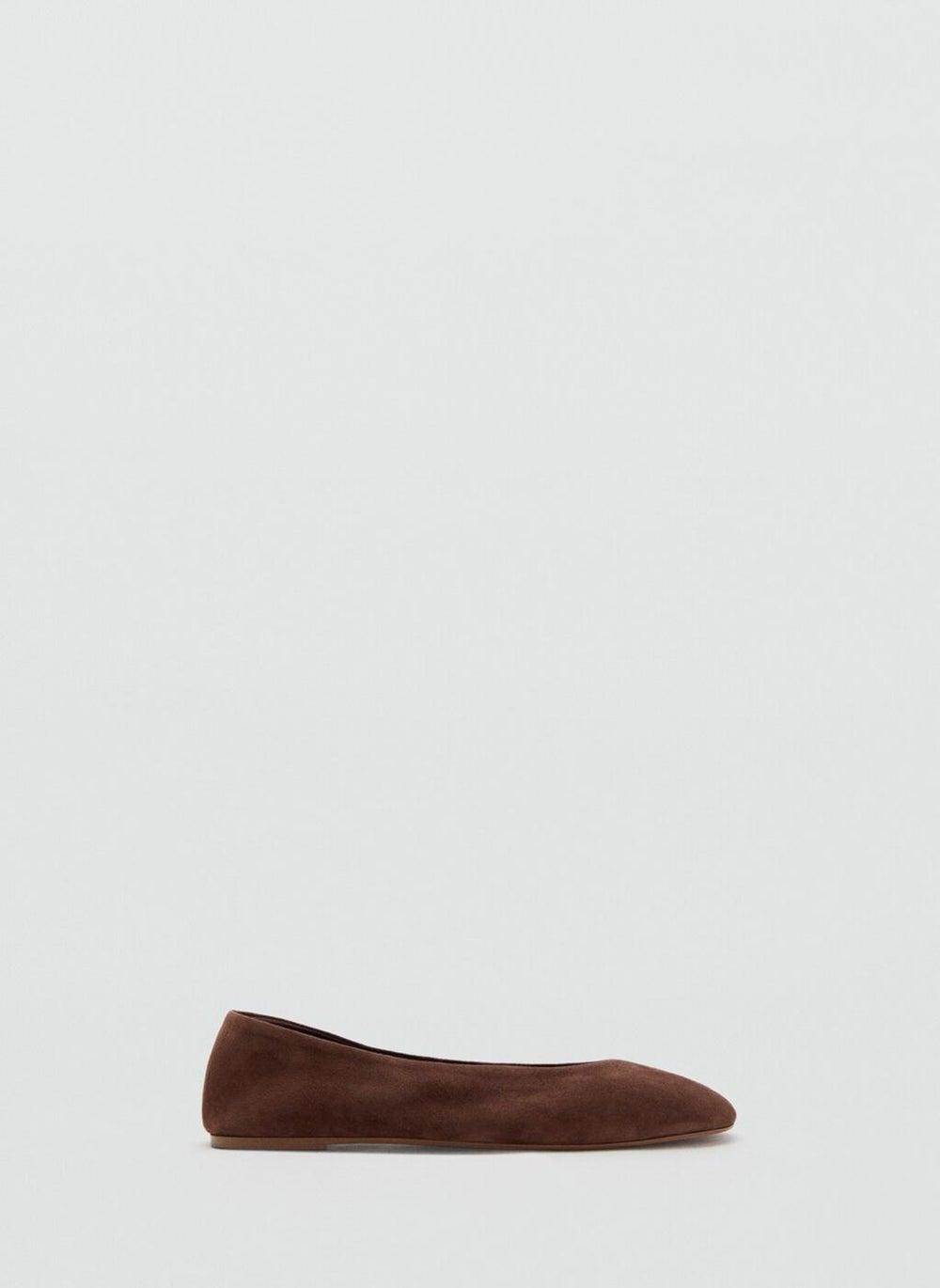 Luxurious Suede Leather Ballet Flats Style No: 17043829 32 - Image 1