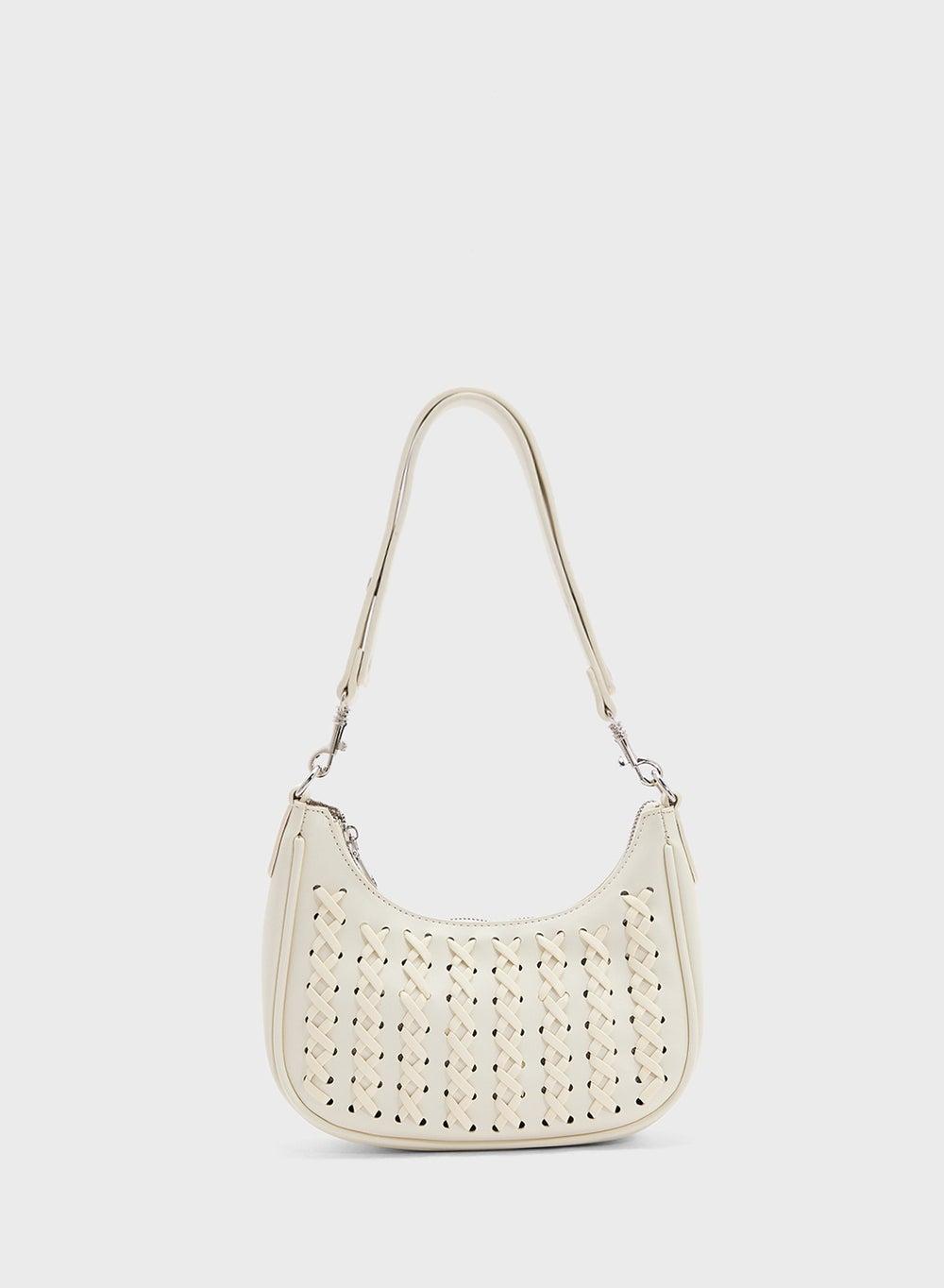 ELLA Weave Detail Elegance: Chic Shoulder Bag for Her - Image 1