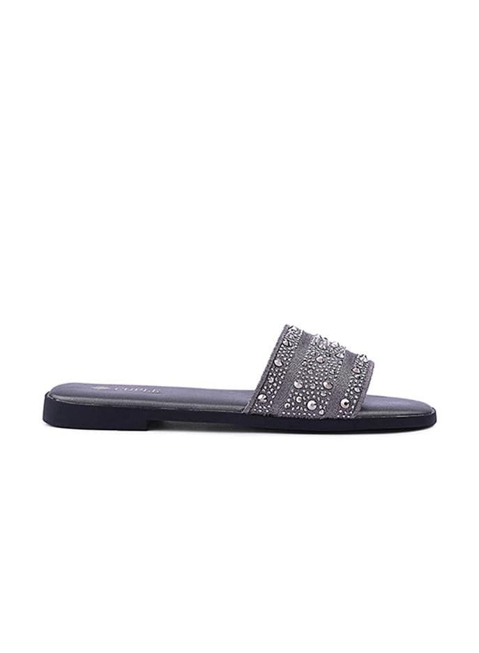 Pewter Mules for Relaxed Everyday Elegance - Image 1