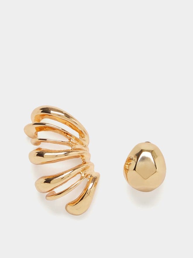 Styli Chic Ear Cuff Stud Earrings for Elegant Women - Image 1